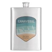 Canaveral National Seashore Florida Seagulls Flacon (Voorkant)