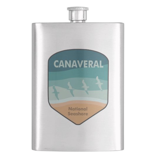 Canaveral National Seashore Florida Seagulls Flacon (Voorkant)