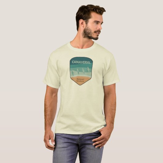 Canaveral National Seashore Florida Seagulls T-shirt (Voorkant volledig)