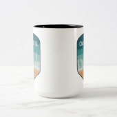 Canaveral National Seashore Florida Seagulls Tweekleurige Koffiemok (Center)