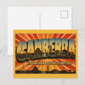 Canberra ACT Hoofdstad Vintage Briefkaart (Voorkant / Achterkant)