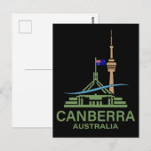 Canberra Australia Briefkaart (Voorkant / Achterkant)