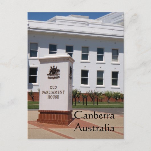 Canberra Australia briefkaart (Voorkant)
