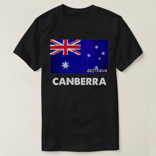 Canberra Australia Flag Canberra T-shirt (Design voorkant)