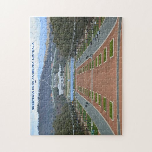 Canberra Australia Jigzaag Puzzle Legpuzzel (Verticaal)