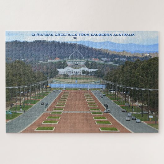 Canberra Australia Jigzaag Puzzle Legpuzzel (Horizontaal)