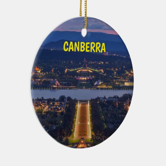 Canberra Australia Panoramic Kerstmis Ornament (Rechts)