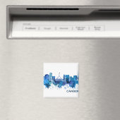 Canberra Australia Skyline Blue Magneet (Insitu (Vaatwasser))