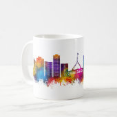 Canberra Australia Skyline Koffiemok (Voorkant links)