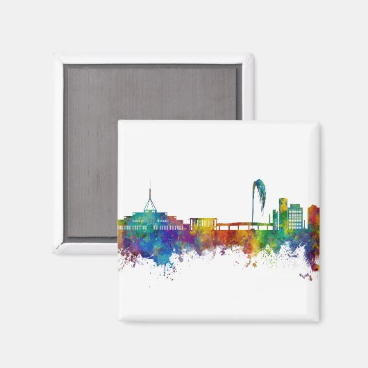 Canberra Australia Skyline Magneet (Voorkant / Achterkant)