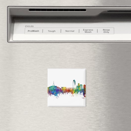 Canberra Australia Skyline Magneet (Insitu (Vaatwasser))