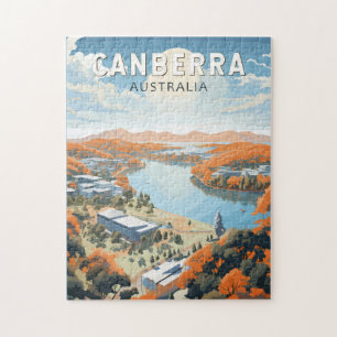 Canberra Australia Travel Art Vintage Legpuzzel