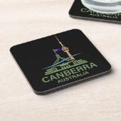 Canberra Australië Bier Onderzetter (Linkerzijde)