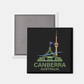 Canberra Australië Magneet (Voorkant / Achterkant)