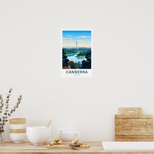 Canberra Australië Reisprint Poster (Keuken)