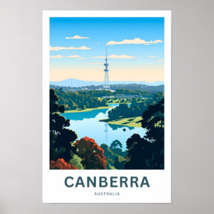 Canberra Australië Reisprint Poster