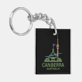 Canberra Australië Sleutelhanger (Voorkant Links)
