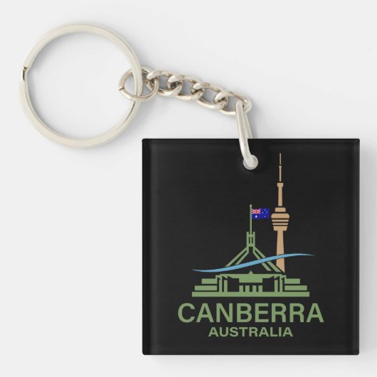 Canberra Australië Sleutelhanger (Voorkant)