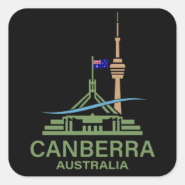 Canberra Australië Vierkante Sticker