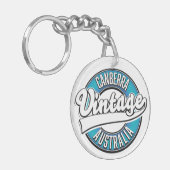 Canberra Australië vintage logo Sleutelhanger (Voorkant Links)