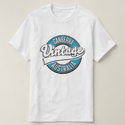 Canberra Australië vintage logo T-shirt (Design voorkant)