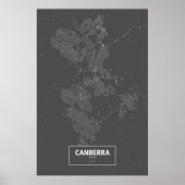 Canberra, Australië (zwart wit) Poster (Voorkant)