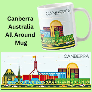 CANBERRA City Illustratie Koffiemok