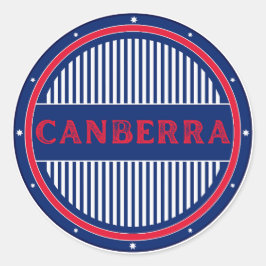 Canberra City Pride Embleem – Australische identit Ronde Sticker