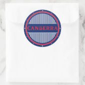 Canberra City Pride Emblem – Australian Identity Ronde Sticker (Tas)
