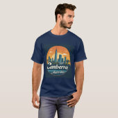 Canberra Silhouette Zonsondergang Australië 🌅 T-shirt (Voorkant volledig)