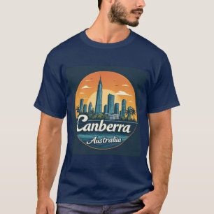 Canberra Silhouette Zonsondergang Australië 🌅 T-shirt