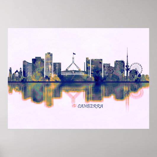 Canberra Skyline Poster (Voorkant)