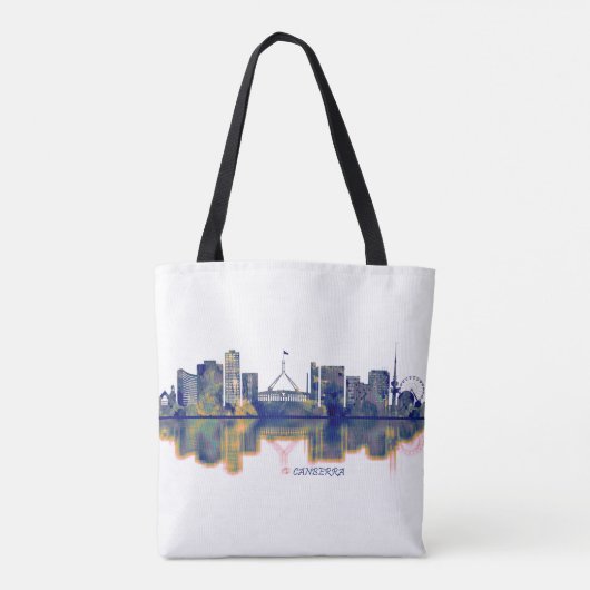 Canberra Skyline Tote Bag (Achterkant)