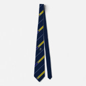 Canberra striped vlag stropdas (Voorkant)