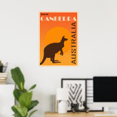 Canberra vintage poster (Thuiskantoor)