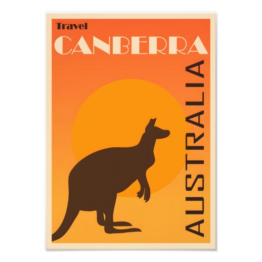 Canberra vintage poster (Voorkant)