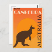 Canberra vintage poster briefkaart (Voorkant / Achterkant)