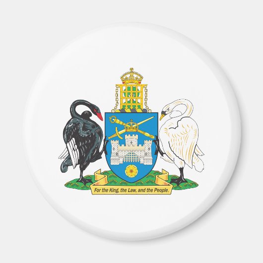 Canberra wapenschild magneet (Voorkant)