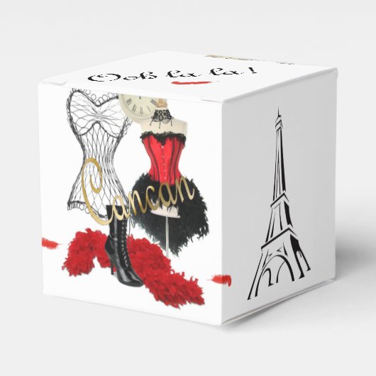 Cancan Costume 1 Bedankdoosjes (Voorkant Zijde)