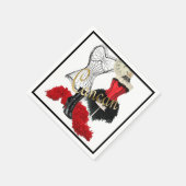 Cancan Costume 1 Servet (Hoek)