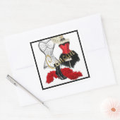 Cancan Costume 1 Sticker (Envelop)