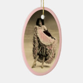 Cancan Dancer 4 Keramisch Ornament (Rechts)