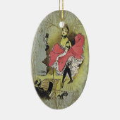 Cancan Dancer 5 Keramisch Ornament (Rechts)