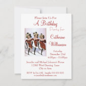  CanCan Dancer Birthday Jubileum Party Kaart (Achterkant)