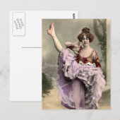 Cancan Dancer Briefkaart (Voorkant / Achterkant)