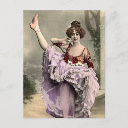 Cancan Dancer Briefkaart (Voorkant)