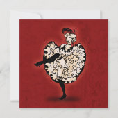 Cancan Dancer Kaart (Achterkant)
