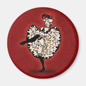 Cancan Dancer Magneet (Voorkant)