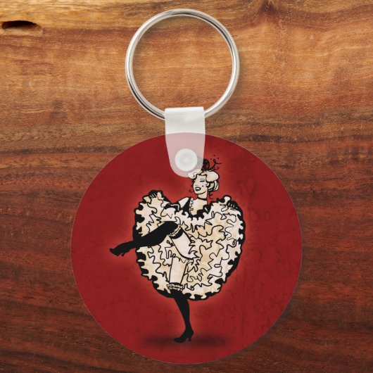 Cancan Dancer Sleutelhanger (Voorkant)
