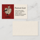 Cancan Dancer Visitekaartje (Voorkant / Achterkant)